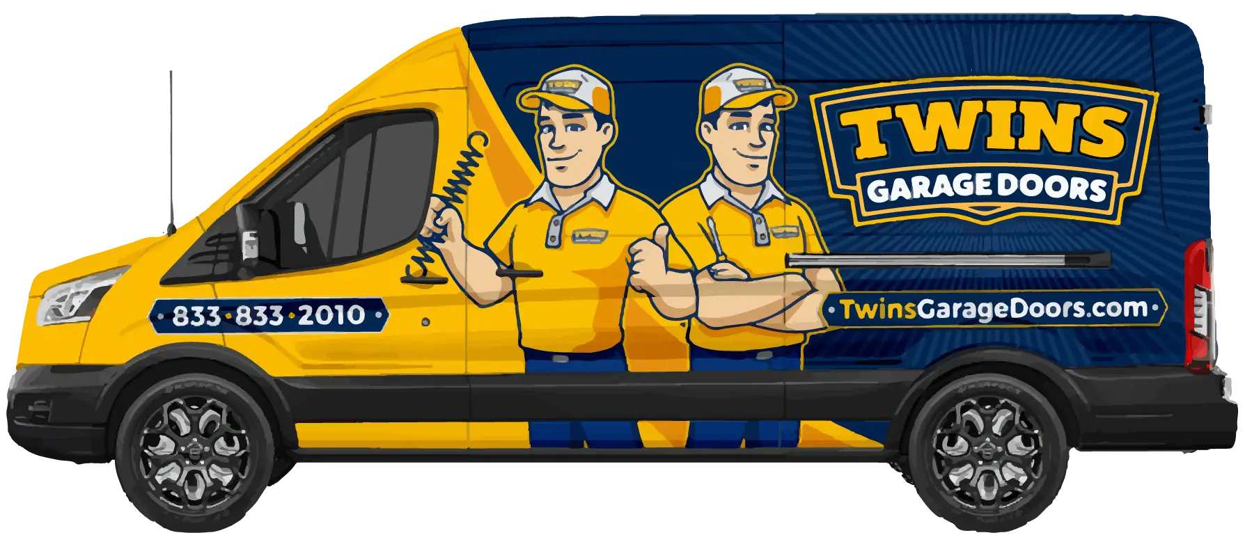 Twins Garage doors van