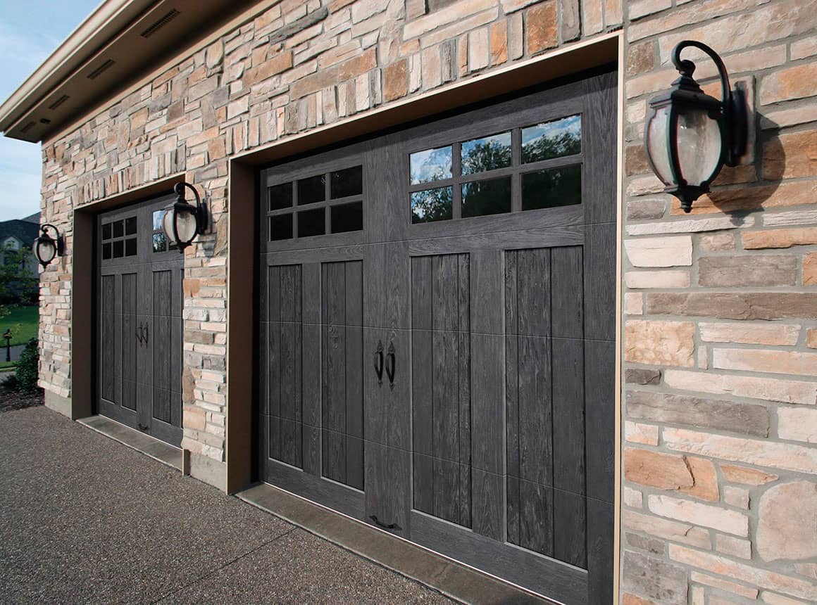 gray overlay doors