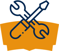 screw and wrench illustration