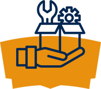 hand with toolbox illustration