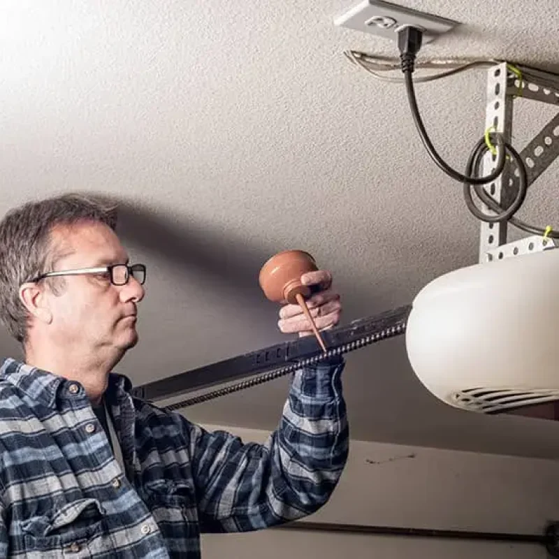 lubricating garage door motor chain