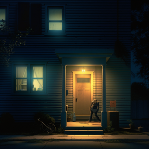 Protect Your Home From Remote Theft 1 person trying to unlock a door