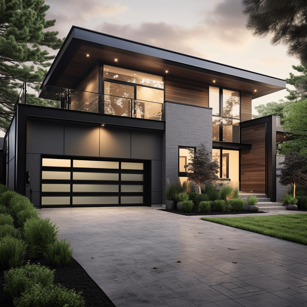 Custom Garage Door Design: Materials, Styles & Integration 3 modern house with a custom garage door