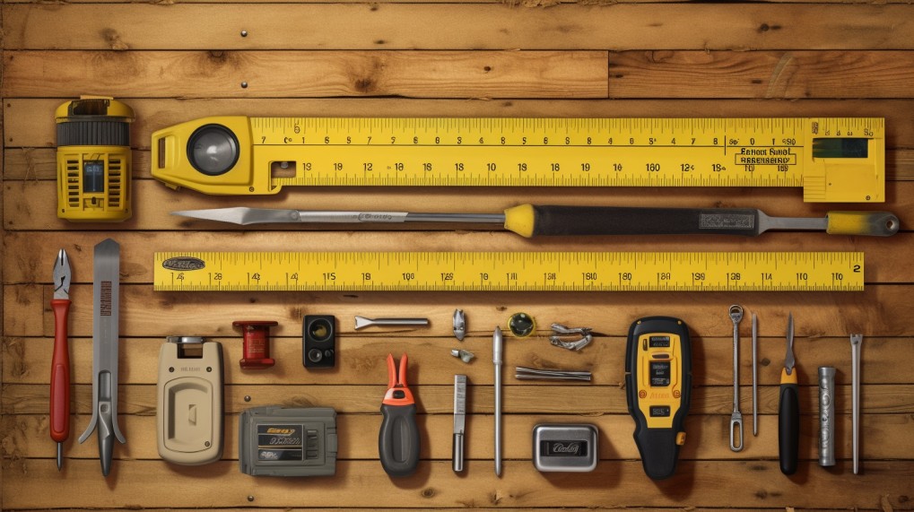 How To Measure For A New Garage Door 2 tools lined up on a wood surface