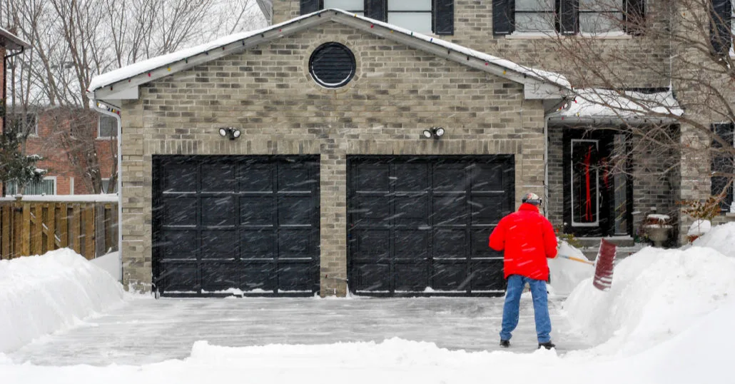 frozen garage door