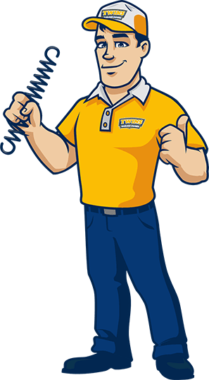 Twins Garage Doors mascot